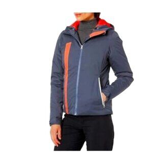 NWT Spyder MYX Ski Jacket Charcoal Grey Pink Winter Jacket Women's 14 MSRP$250